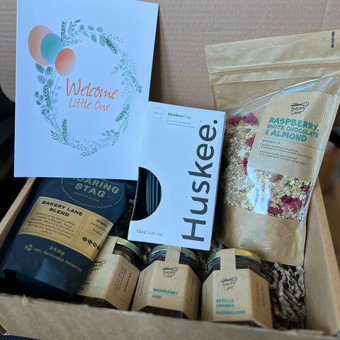 Gift box with takeaway cup